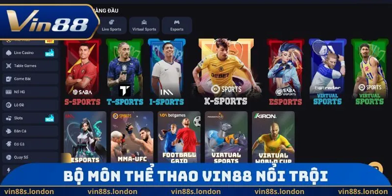 Bộ môn thể thao Vin88 nổi trội