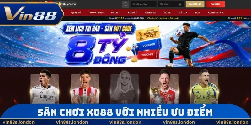 Sân chơi XO88 với nhiều ưu điểm